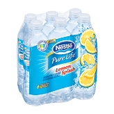 Nestle Pure Life splash; natural lemon flavored water, 6- 16.9 fl oz bottles Left Picture